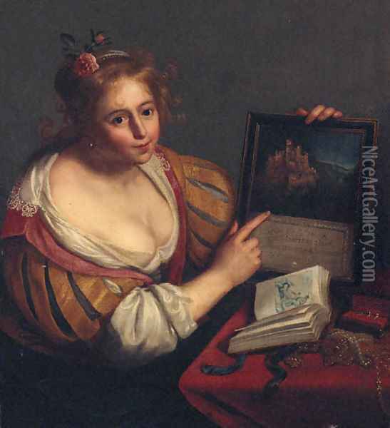 A personification of vanity Oil Painting - Paulus Moreelse