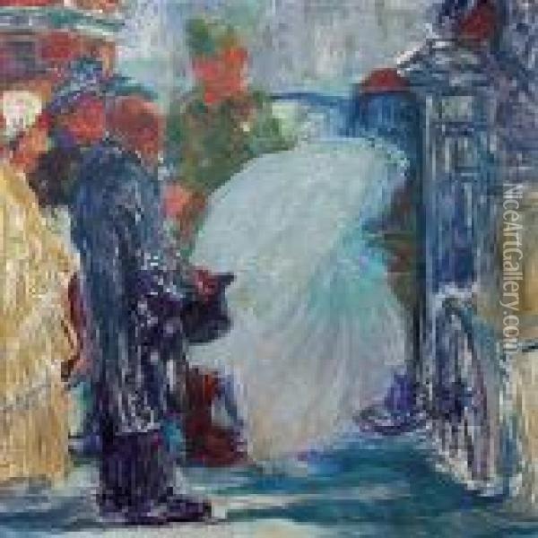 Hochzeit Ok. 1905 R. Oil Painting - Witold Wojtkiewicz