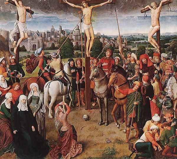 Crucifixion Oil Painting - Hans Memling