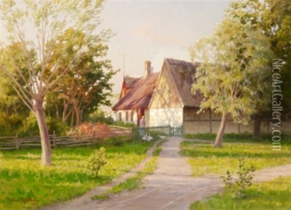 Gassen Matas Oil Painting - Johan Fredrik Krouthen