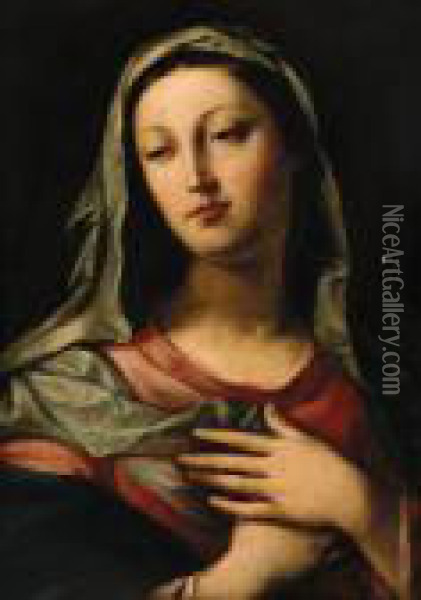 The Madonna Oil Painting - Carlo Maratta or Maratti