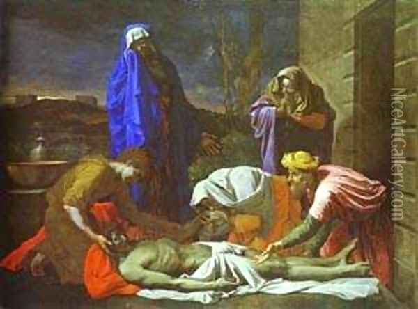 The Lamentation Over Christ 1655-1657 Oil Painting - Nicolas Poussin