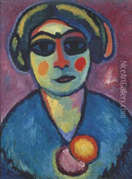 Dunkle Augen Oil Painting - Alexei Jawlensky