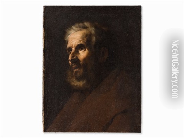 Bearded Man Oil Painting - Francesco Fracanzano
