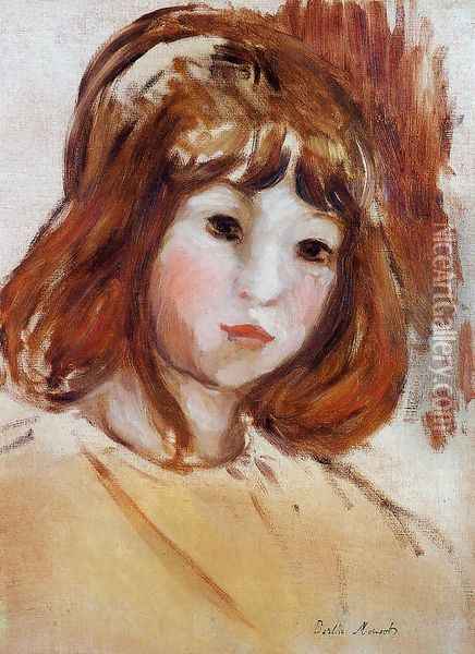 Portrait of a Young Girl Oil Painting - Berthe Morisot