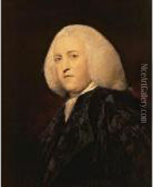 Portrait Of Sir Thomas Miller, Lord President Of The Court Of Sessions Oil Painting - Sir Joshua Reynolds