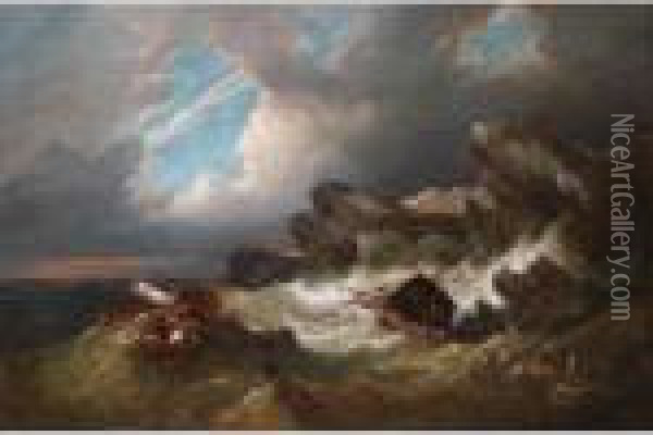 The Eye Of The Storm Oil Painting - Pieter Cornelis Dommershuijzen