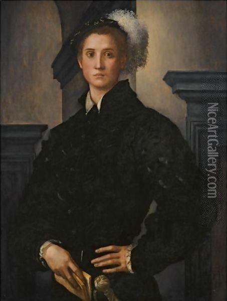 Portrait Of Cosimo I De Medici Oil Painting - (Jacopo Carucci) Pontormo