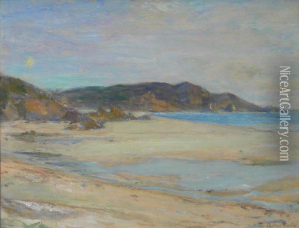 Deserted Beach Oil Painting - Alexander Ignatius Roche