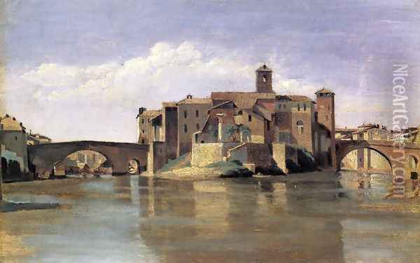 Island of San Bartolommeo Oil Painting - Jean-Baptiste-Camille Corot