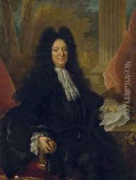 Portrait D'un Magistrat Oil Painting - Nicolas de Largillierre