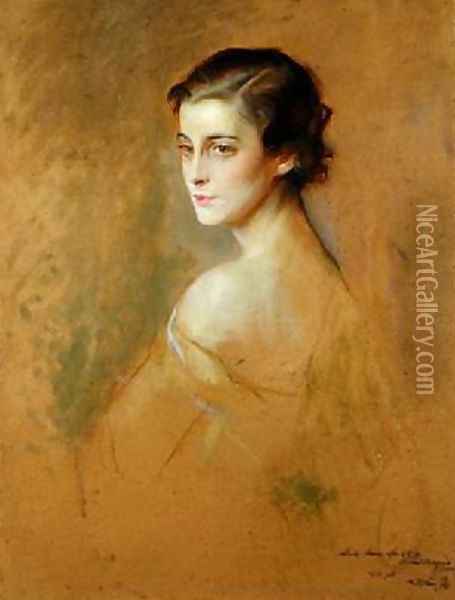 Princess Marina of Greece 1906-68 Oil Painting - Philip Alexius De Laszlo