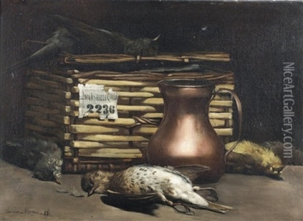 Jagdstillleben Oil Painting - Paul-Charles Chocarne-Moreau