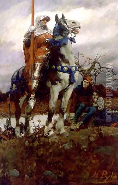 The Coming of Lancaster, 1908 Oil Painting - Howard Pyle