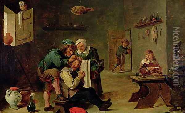 Surgical Operation Oil Painting - David The Younger Teniers