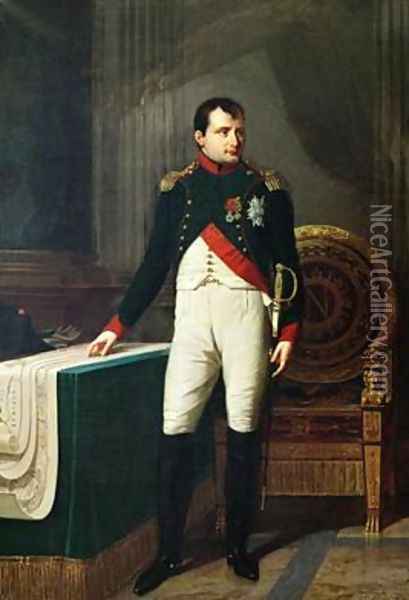 Portrait of Napoleon Bonaparte 1769-1821 Oil Painting - Robert-Jacques-Francois-Faust Lefevre