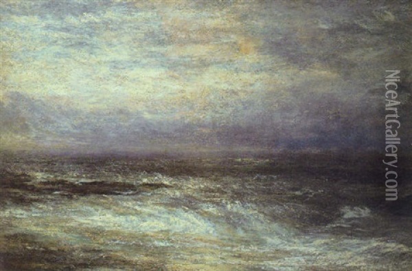 Stormy Sea Oil Painting - Henry Moore