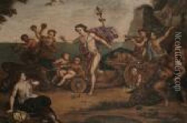 Bacchus And Ariadne Oil Painting - Francesco Albani