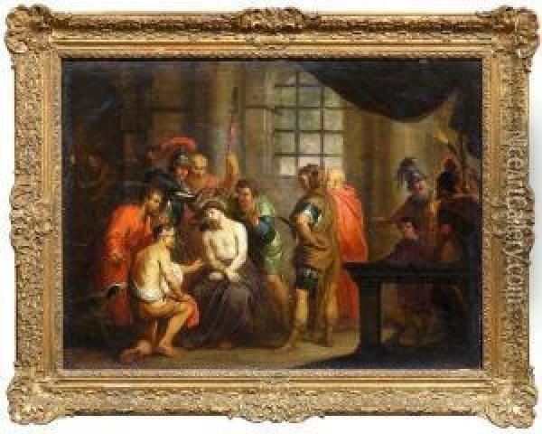 Dornenkronung Christi Oil Painting - Willem Van Herp