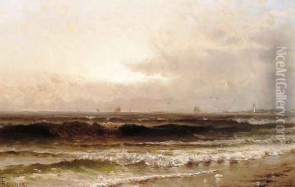 Distant Beacon Oil Painting - Alfred Thompson Bricher