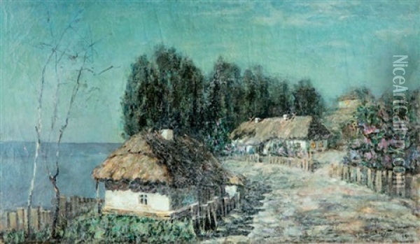 Chaumieres Oil Painting - Viktor Ivanovich Zarubin