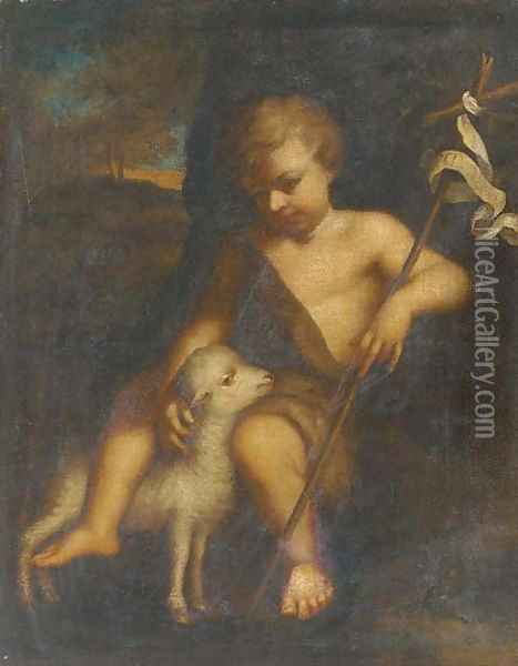 The Infant Saint John the Baptist Oil Painting - Lombard School