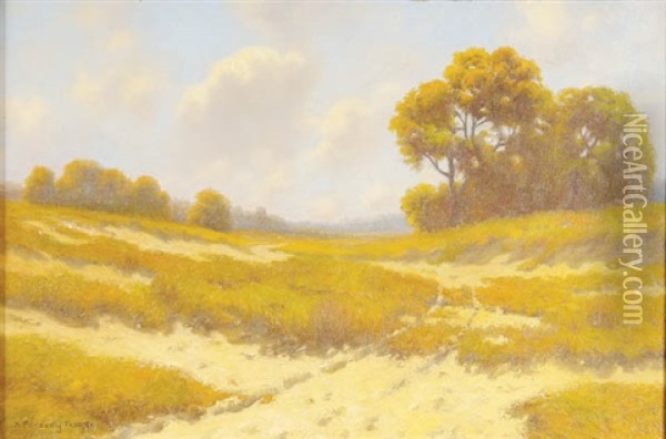The Sandy Road Oil Painting - H. Peabody Flagg