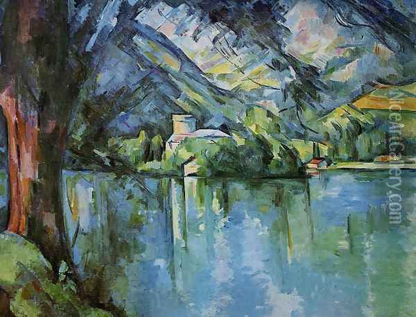 The Lac D Annecy Oil Painting - Paul Cezanne