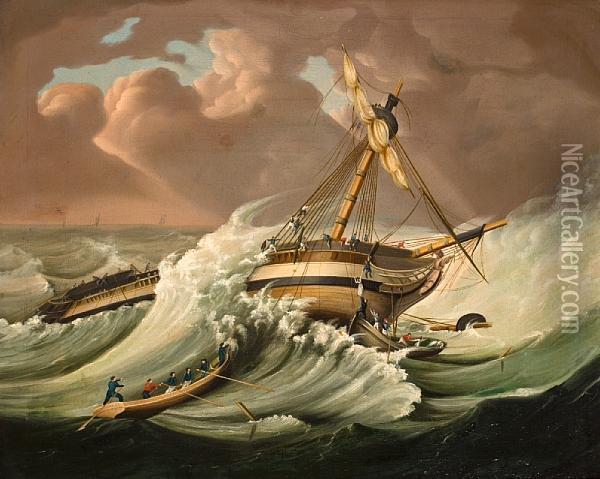 The Rescue Oil Painting - Thomas Buttersworth
