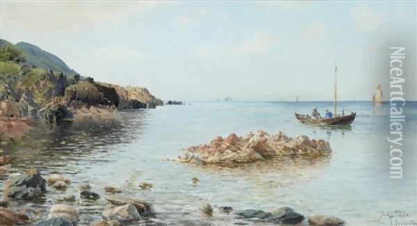 Klippa Fran Arildslage Oil Painting - Herman Gustav af Sillen