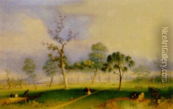 Richmond Park Oil Painting - Henry Burn