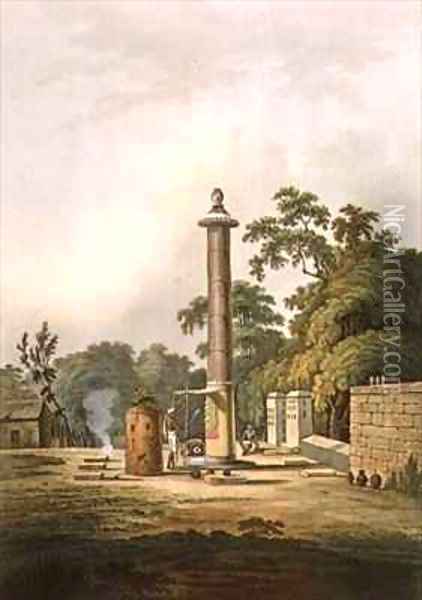 A Hindoo Place of Worship Oil Painting - Thomas Daniell
