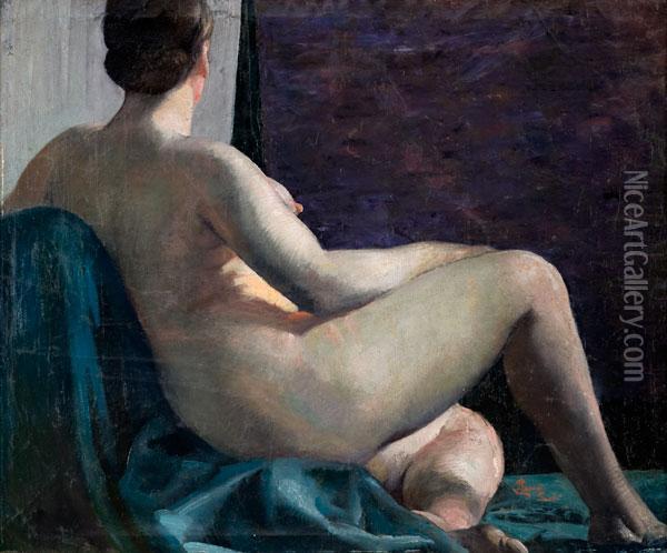 Nudo Di Donna Oil Painting - Angelo Landi