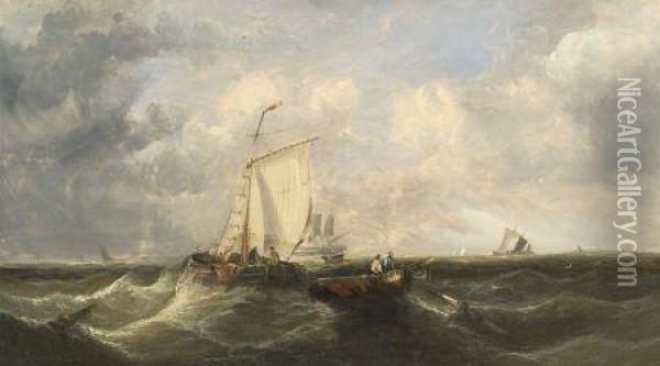 Marine Scene Oil Painting - James Webb