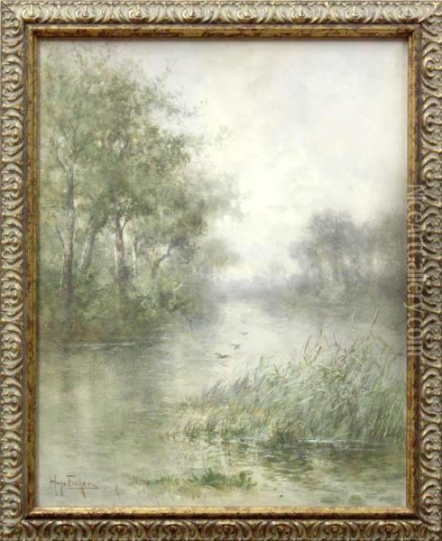 Alameda Marsh Oil Painting - Hugo Anton Fisher
