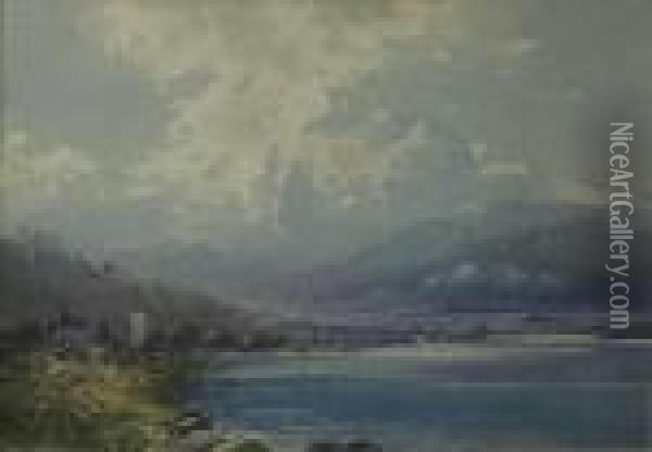 Dolomite Alps Oil Painting - Noel Harry Leaver
