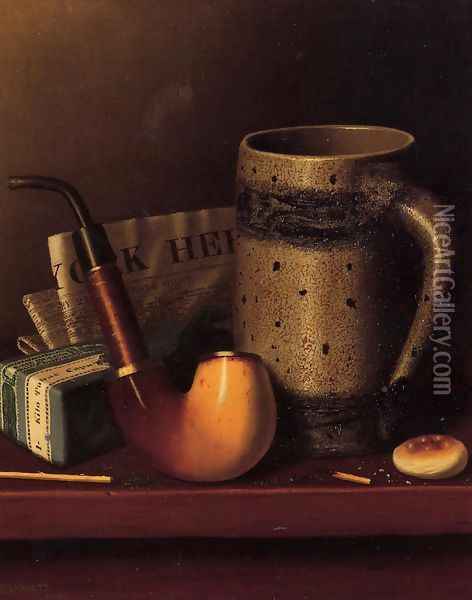 Solace Oil Painting - William Michael Harnett