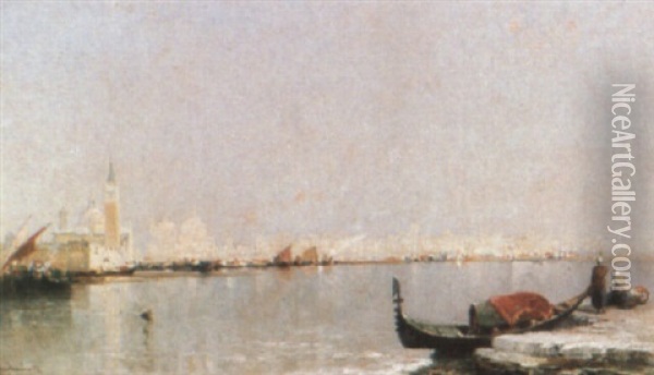 Venice From San Giorgio Oil Painting - Arthur Joseph Meadows