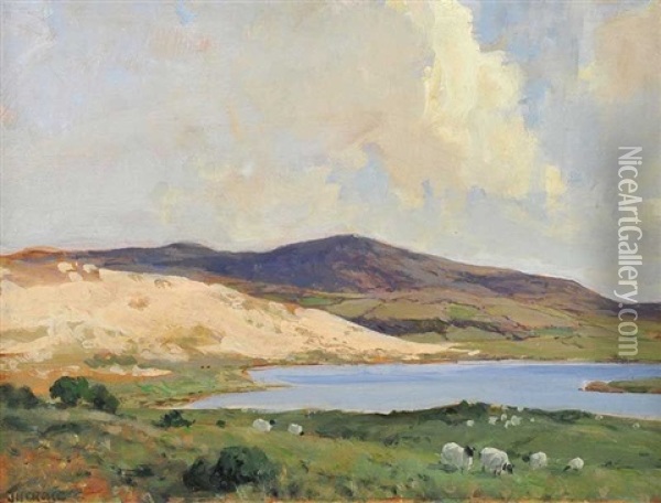The Sand Dune, Dunfanaghy, Donegal Oil Painting - James Humbert Craig