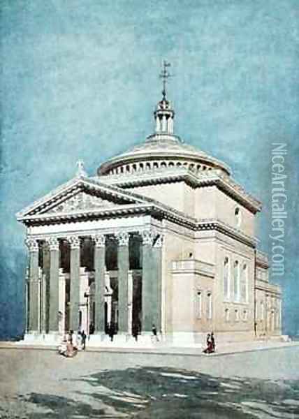 Madison Square Presbyterian Church New York City Oil Painting - Jules Crow
