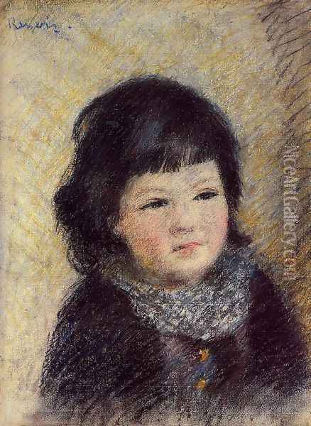 Portrait Of A Child Oil Painting - Pierre Auguste Renoir