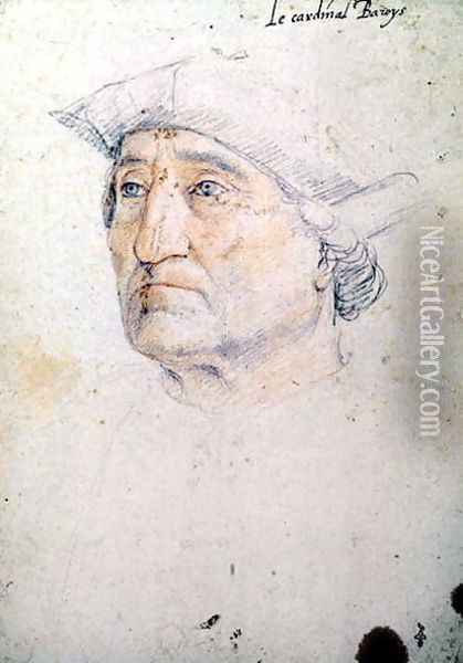 Portrait of Galiot (Jacques Ricard de Genouillac d'Assier) Oil Painting - (studio of) Clouet