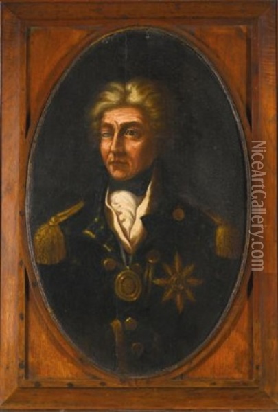 Portrait Of Nelson Oil Painting - Lemuel Francis Abbott