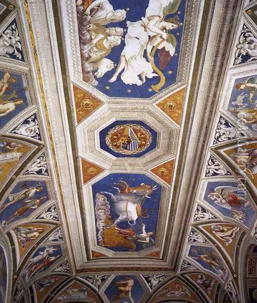 Ceiling decoration Oil Painting - Baldassare Peruzzi