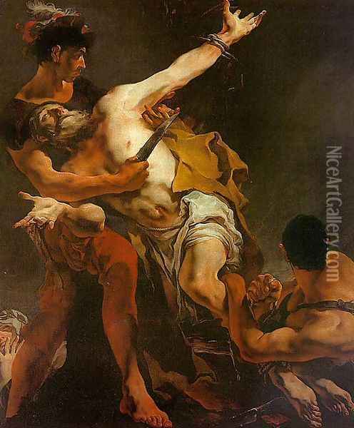 The Martyrdom of St. Bartholomew Oil Painting - Giovanni Battista Tiepolo