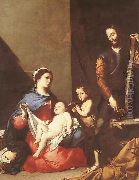 The Holy Family 1639 Oil Painting - Jusepe de Ribera