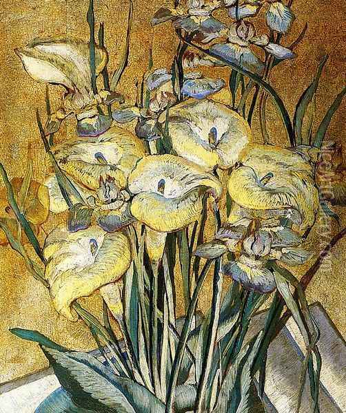 Irises and Calla Lilies Oil Painting - Maria Oakey Dewing