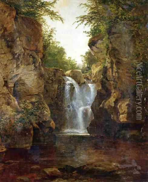 Bash Bish Falls I Oil Painting - John Frederick Kensett