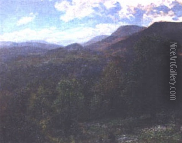 Berkshire Panorama Oil Painting - John Ross Key