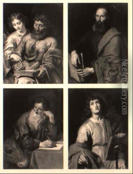 Les Quatre Evangelistes Oil Painting - Caspar de Crayer
